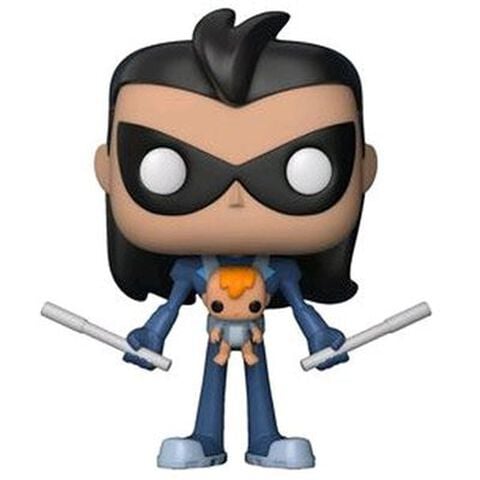 Figurine Funko Pop ! N°599 - Teen Titans Go! - Robin As Nightwing With Baby
